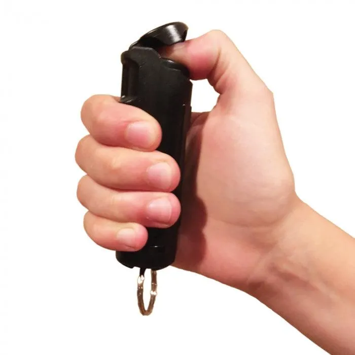 10) Units 1/2 oz Flip Top Safety Lock Key-Chain Pepper Spray