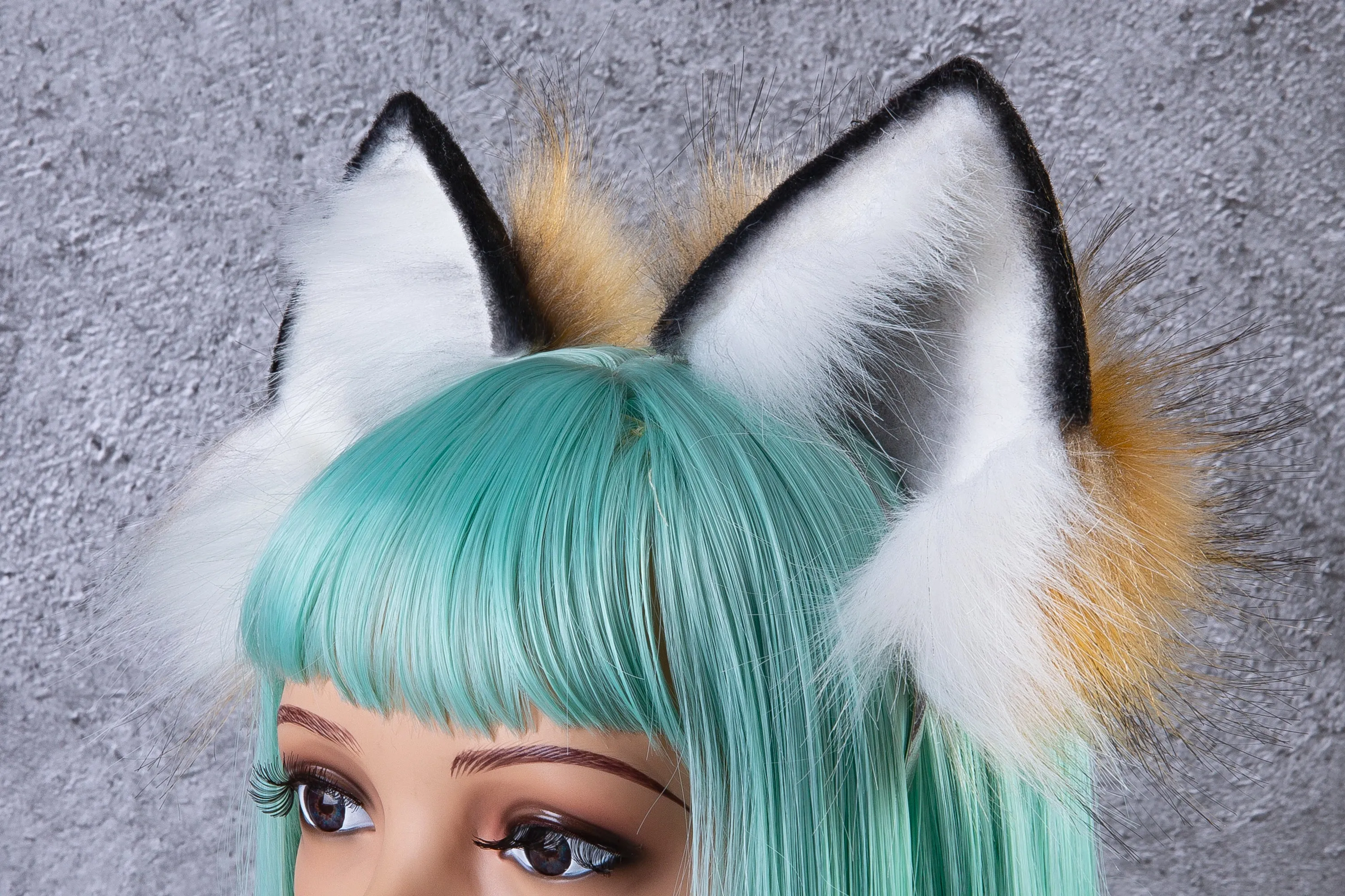 3 tailed kitsune tail butt plug and ear brown fox tail and ear fox tail butt plug and ear wolf ear and tail plug nime cosplay neko ear and tail buttplug ass faux fur fox set