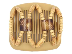 African Butterfly Hair Comb - Stones & Bones Blonde 65