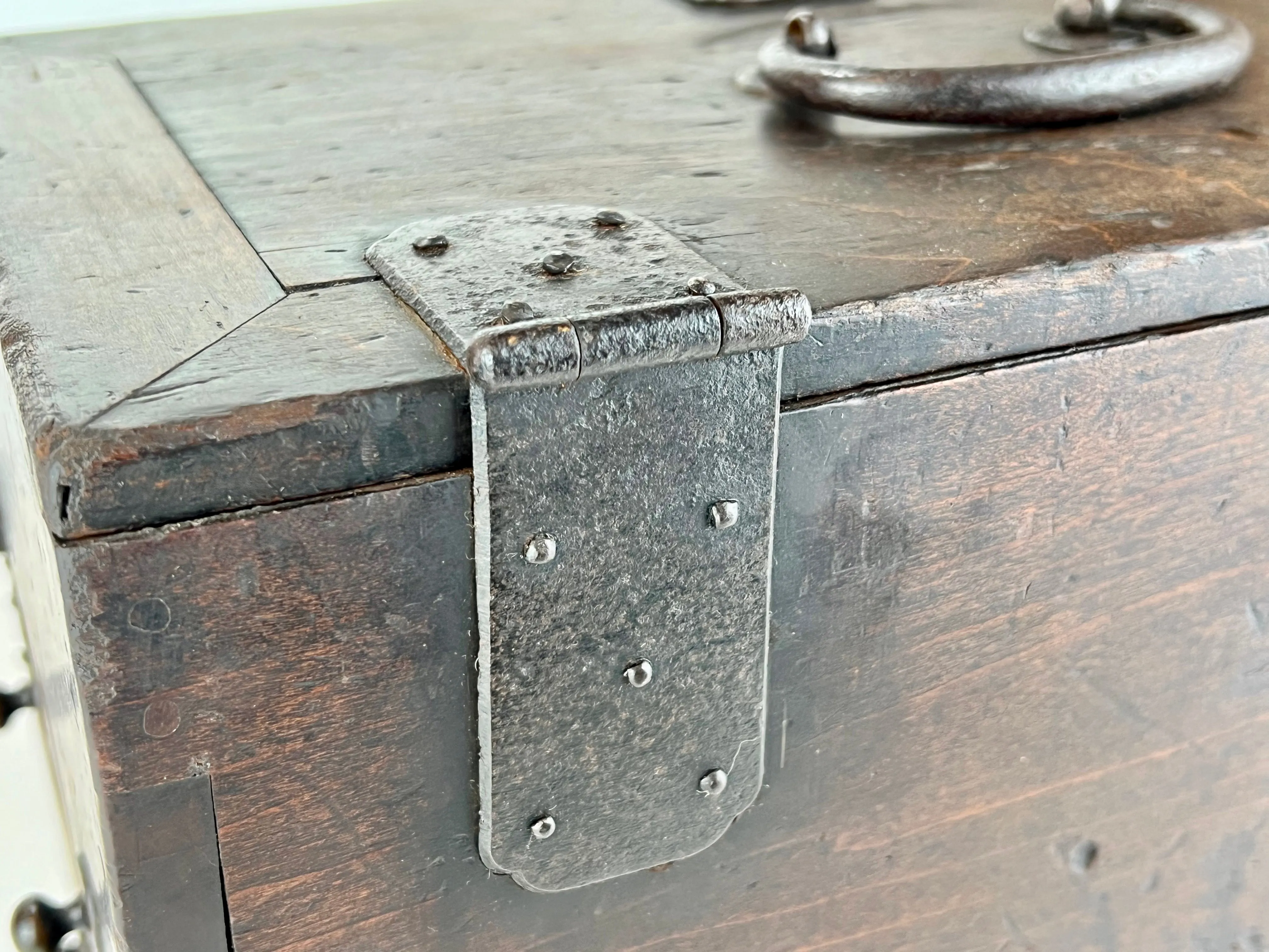 Antique Japanese Edo Era c1850 Suzuribako Calligraphy Chest Sugi Tansu 10"