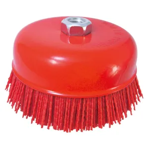 Astro Pneumatic 4546 6" Nylon Bed Brush, Red, 5/8" Thread