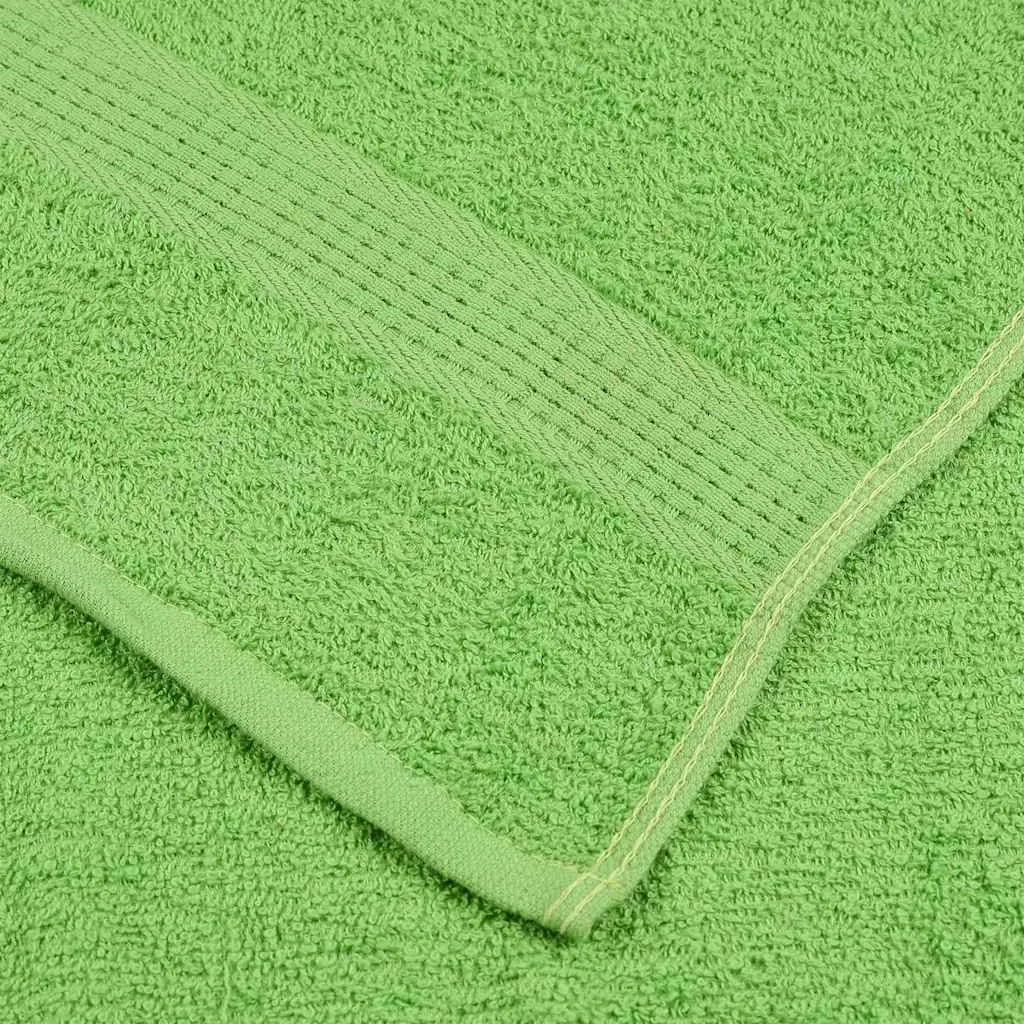 Bath Towels 4 pcs Apple Green 100x150 cm 360 gsm 100% Cotton