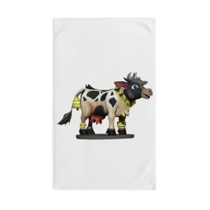 Black and White Cow Hand Towel