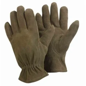 Briers Olive Premium Suede Gardener Gloves - Medium