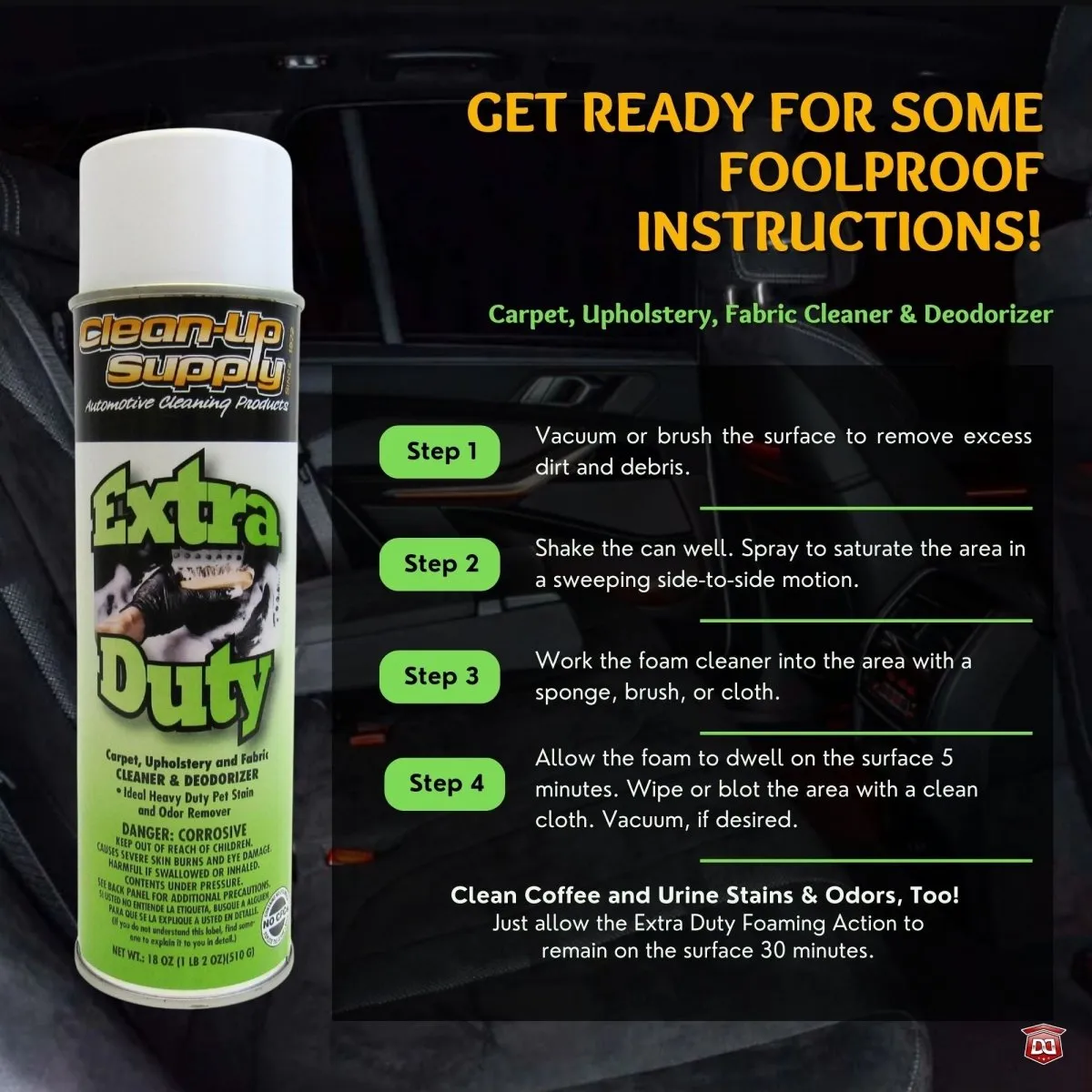 Clean-Up Supply Extra Duty Carpet & Upholstery Cleaner