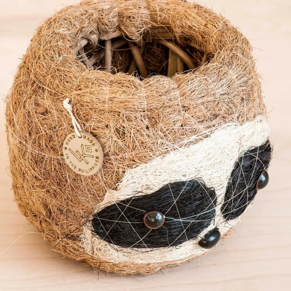 Coconut Coir Animal Planter - Sloth