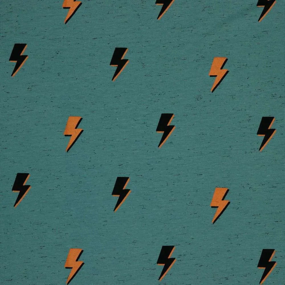 Cotton Jersey - Lightening Bolt