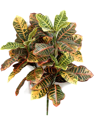 Croton Artificial Plant Premium Faux 58cm Height