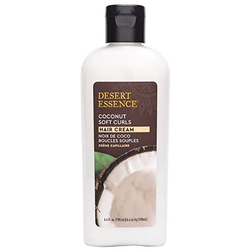 Desert Essence Soft Curls Hair Cream Coconut 64 Oz Vegan Glutenfree Nourishing