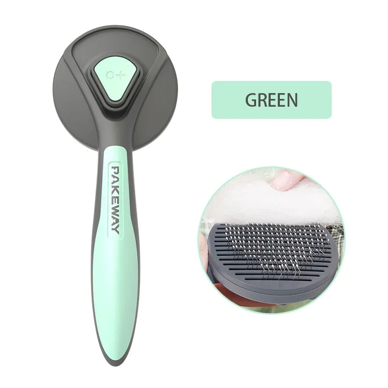 Dog Brush Pet Comb Self Cleaning Brush Professional Grooming Brush