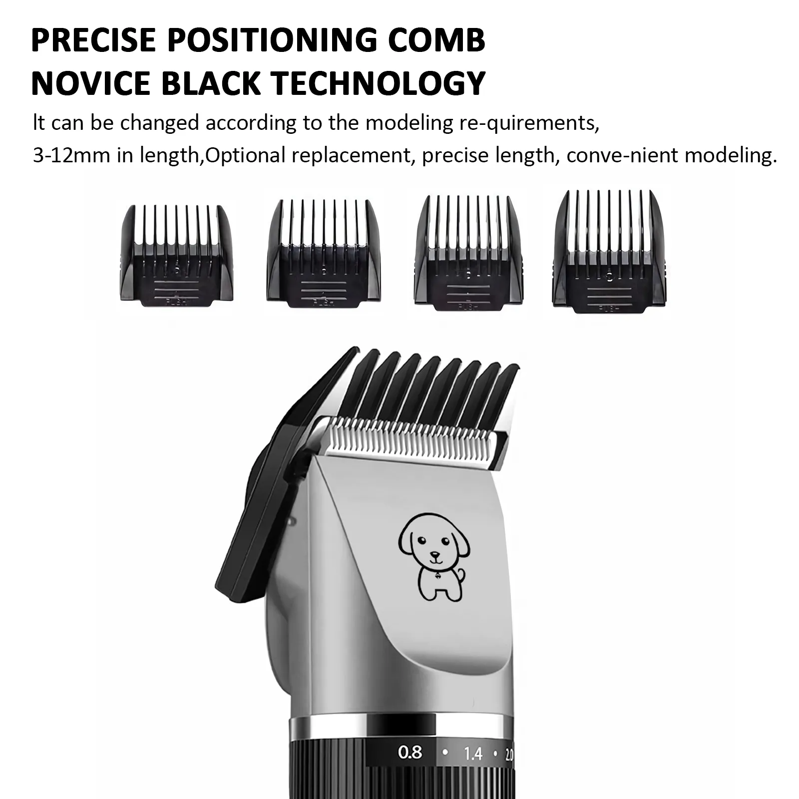 Electric Dog Cat Grooming Kit Pet Hair Shaver Trimmer Cordless Scissors Clipper Spare Head