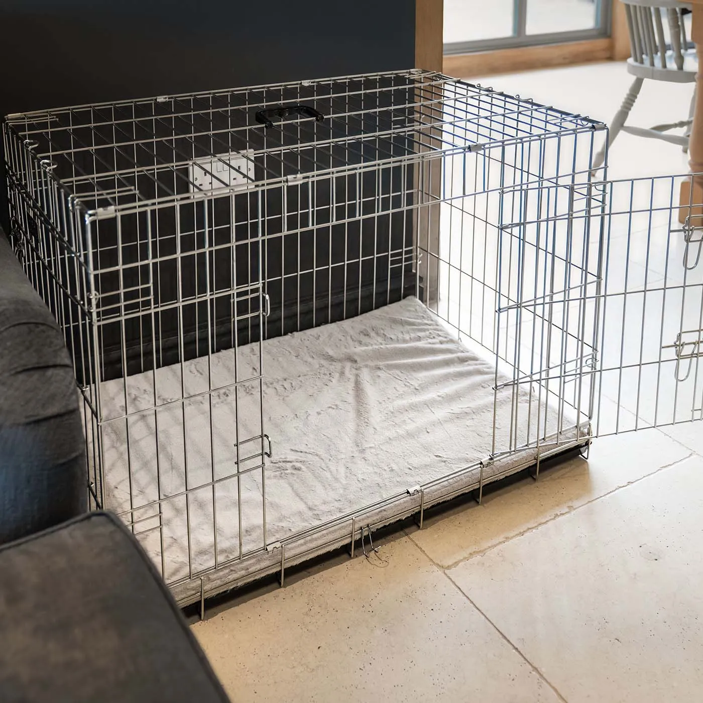 Essentials Twill Crate Mat in Linen by Lords & Labradors