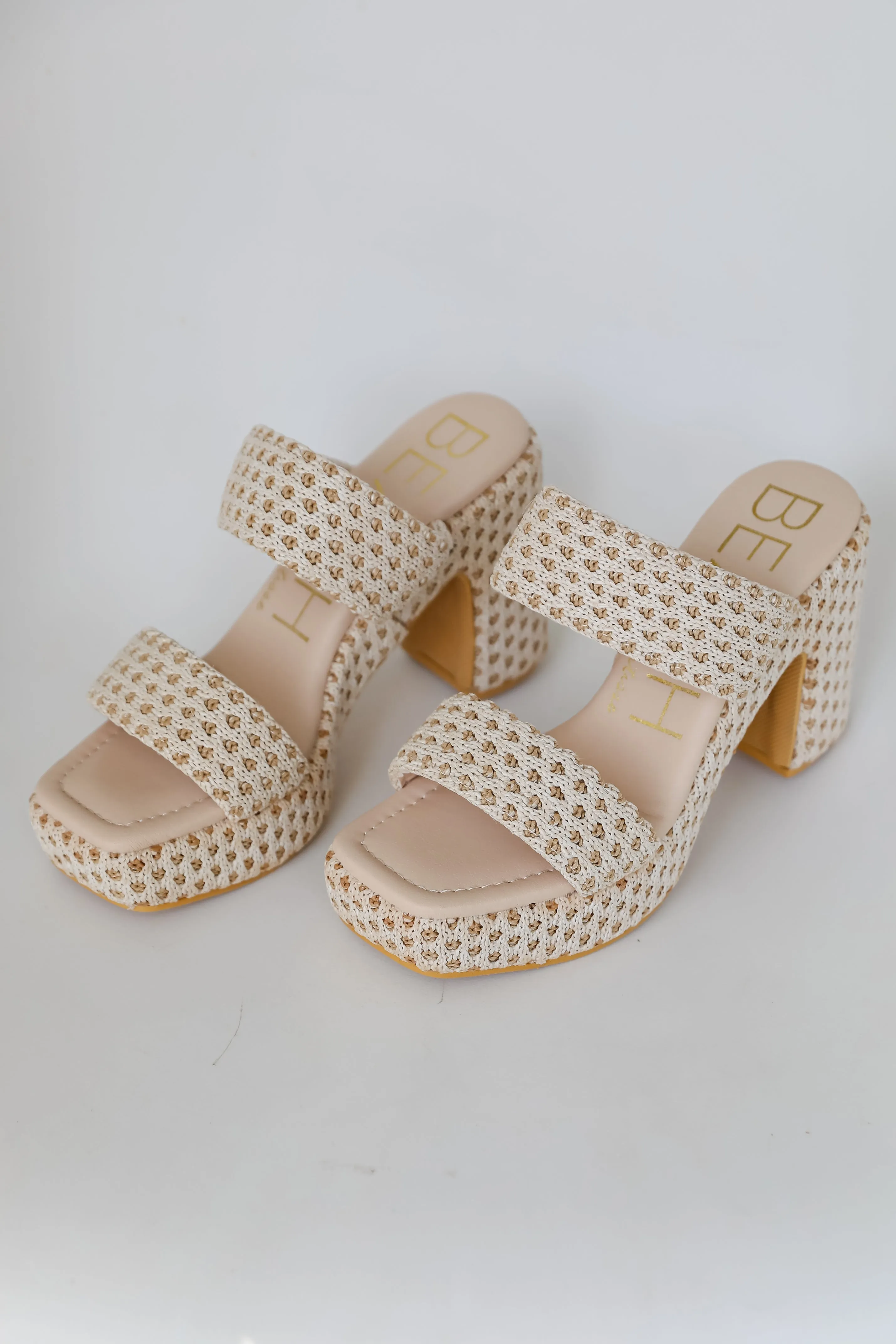 FINAL SALE - Gem Natural Platform Espadrille Heels