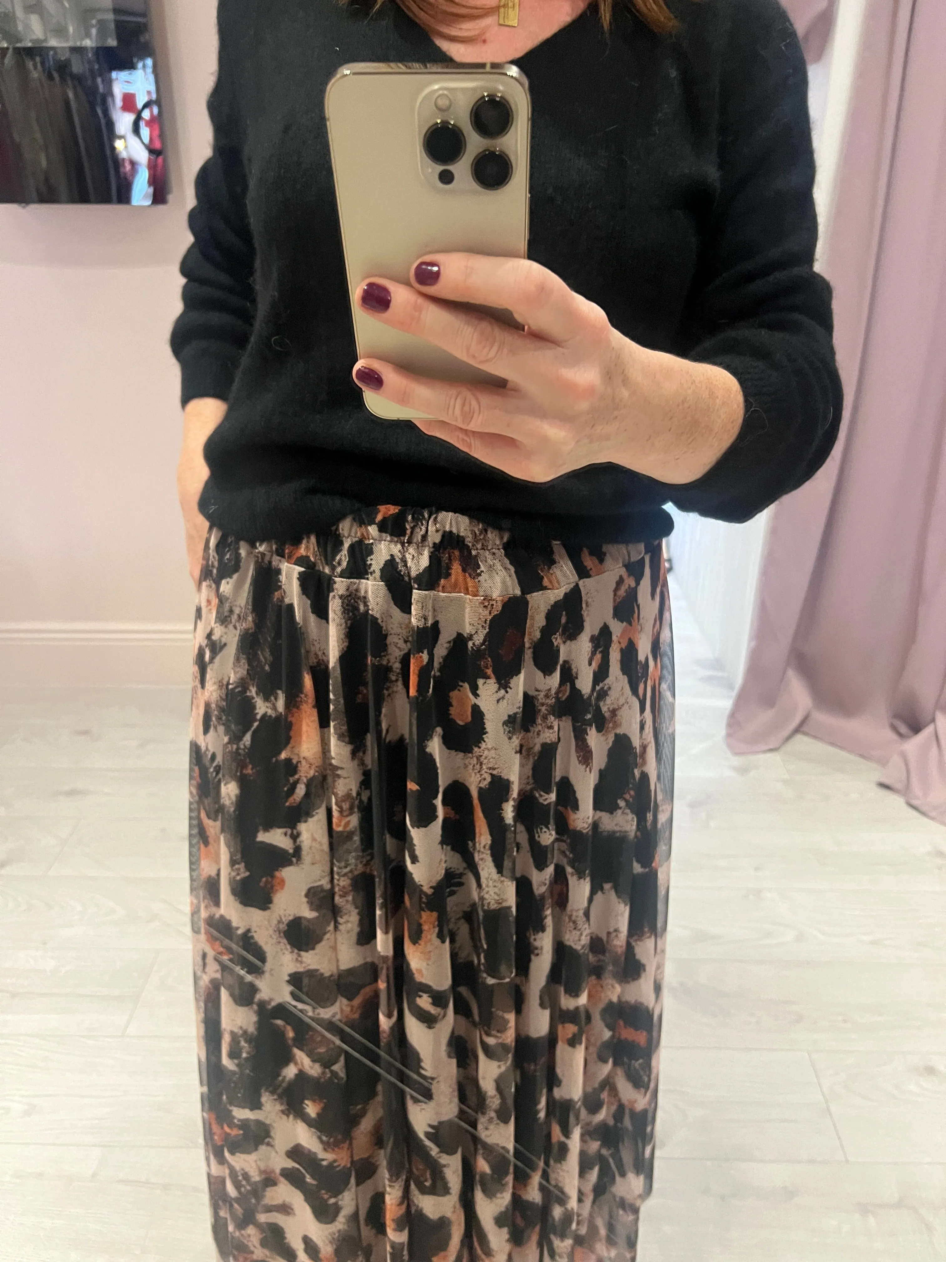 Genesis Animal Print Skirt