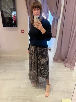 Genesis Animal Print Skirt