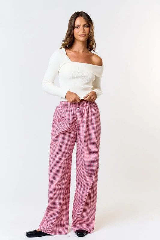 Gingham Lounge Pant