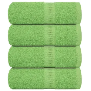 Guest Towels 4 pcs Apple Green 30x50 cm 360 gsm 100% Cotton