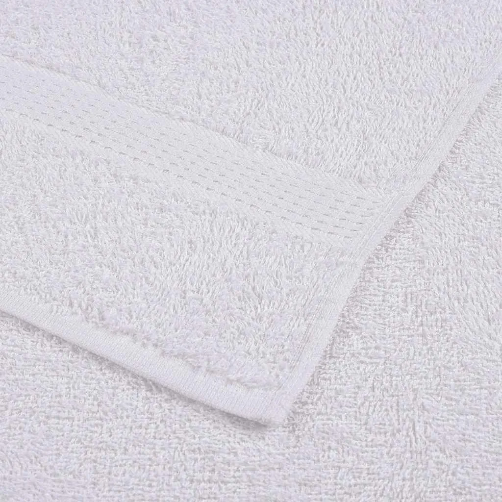 Hand Towels 2 pcs White 50x100 cm 360 gsm 100% Cotton