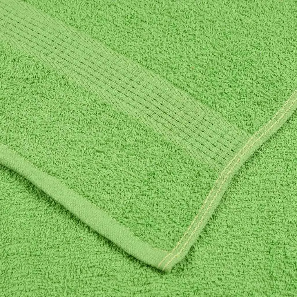 Hand Towels 4 pcs Apple Green 50x100 cm 360 gsm 100% Cotton