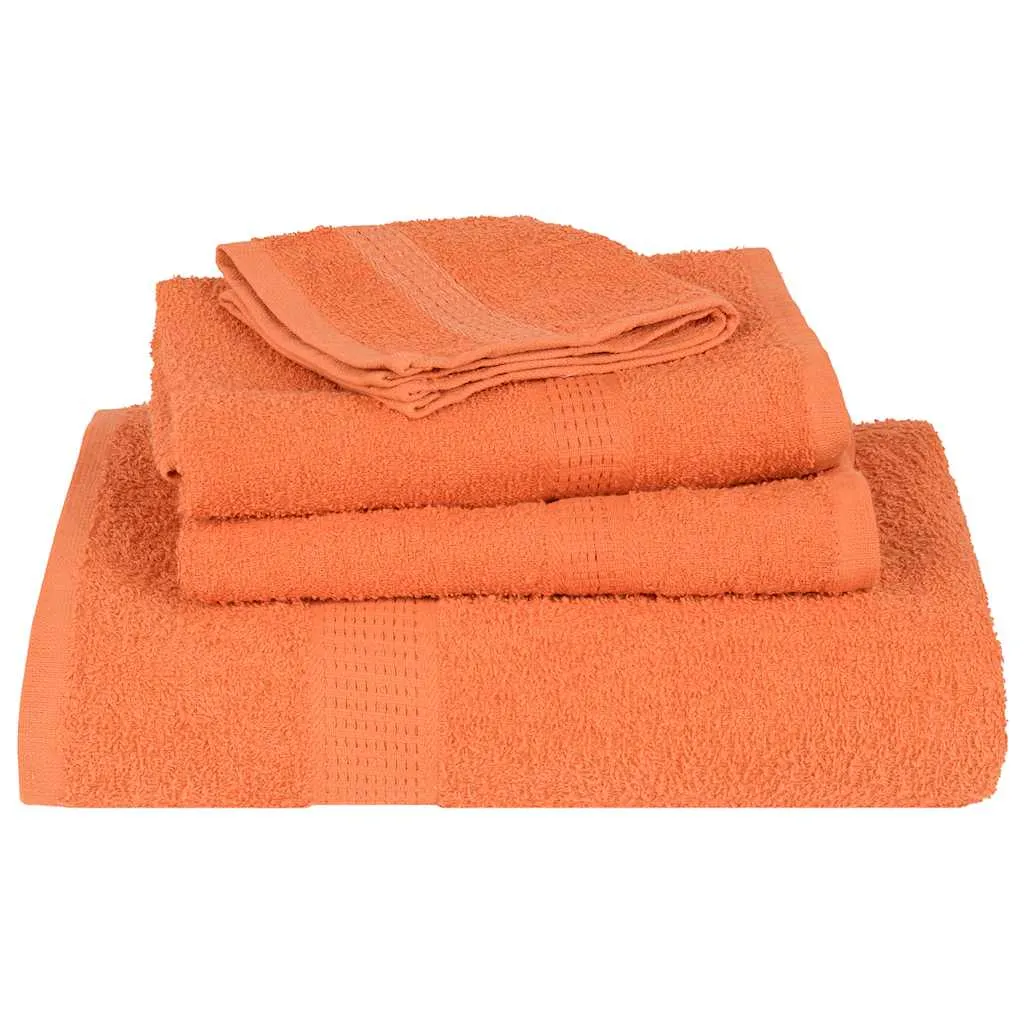 Hand Towels 4 pcs Orange 50x100 cm 360 gsm 100% Cotton