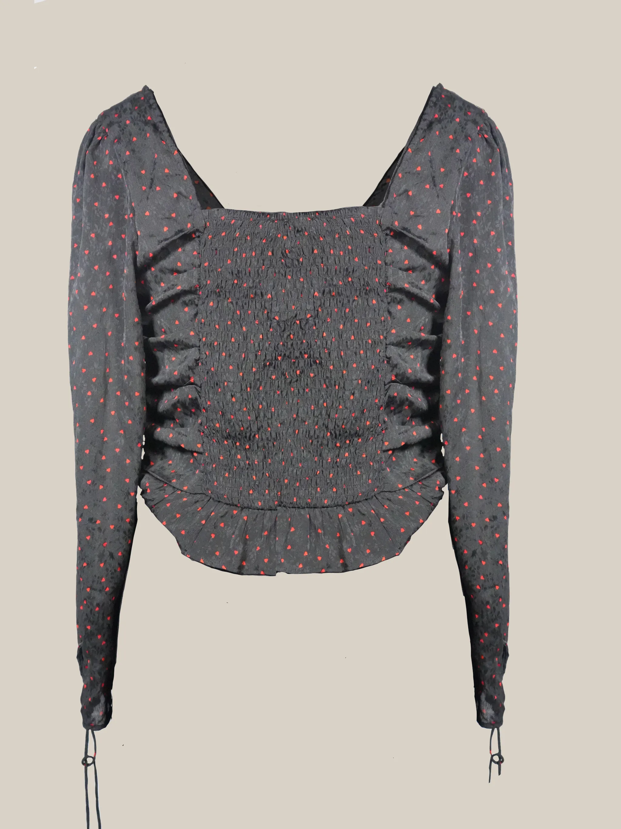 Heart Print Crop Top