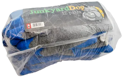 Junkyard Dog Poly/Cotton Gloves, Large (12/Pack)