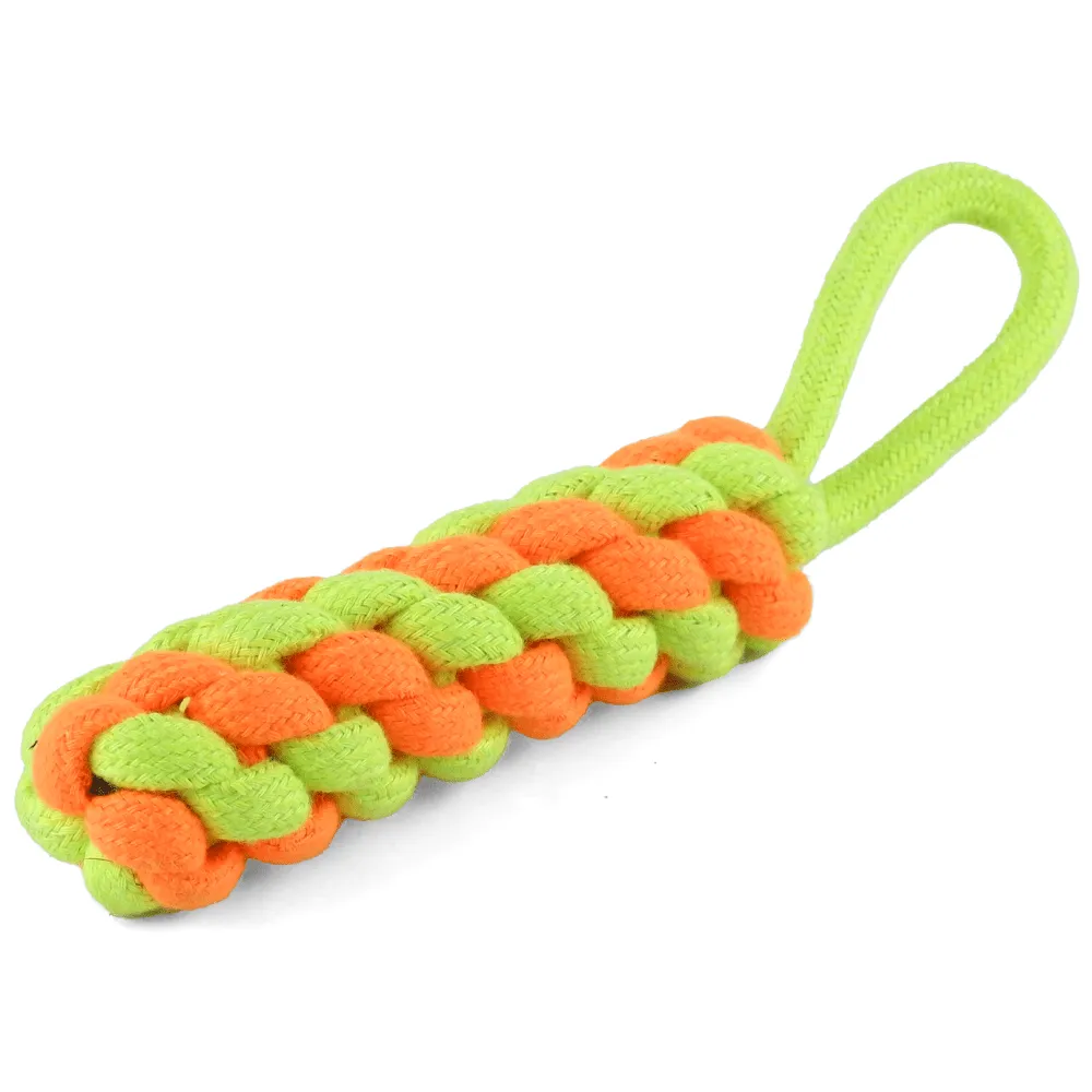 Kiki N Pooch Chew Rope Squeaky Teething Toy for Dogs | For Medium Chewers