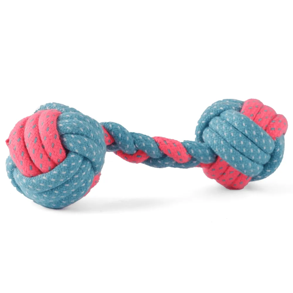 Kiki N Pooch Chew Rope Squeaky Teething Toy for Dogs | For Medium Chewers