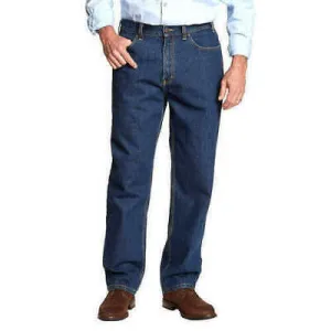 Kirkland Signature Men's Cotton Jeans Relaxed Fit Blue