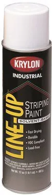 Krylon Line Up Striping Paint 18 Oz. Highway White