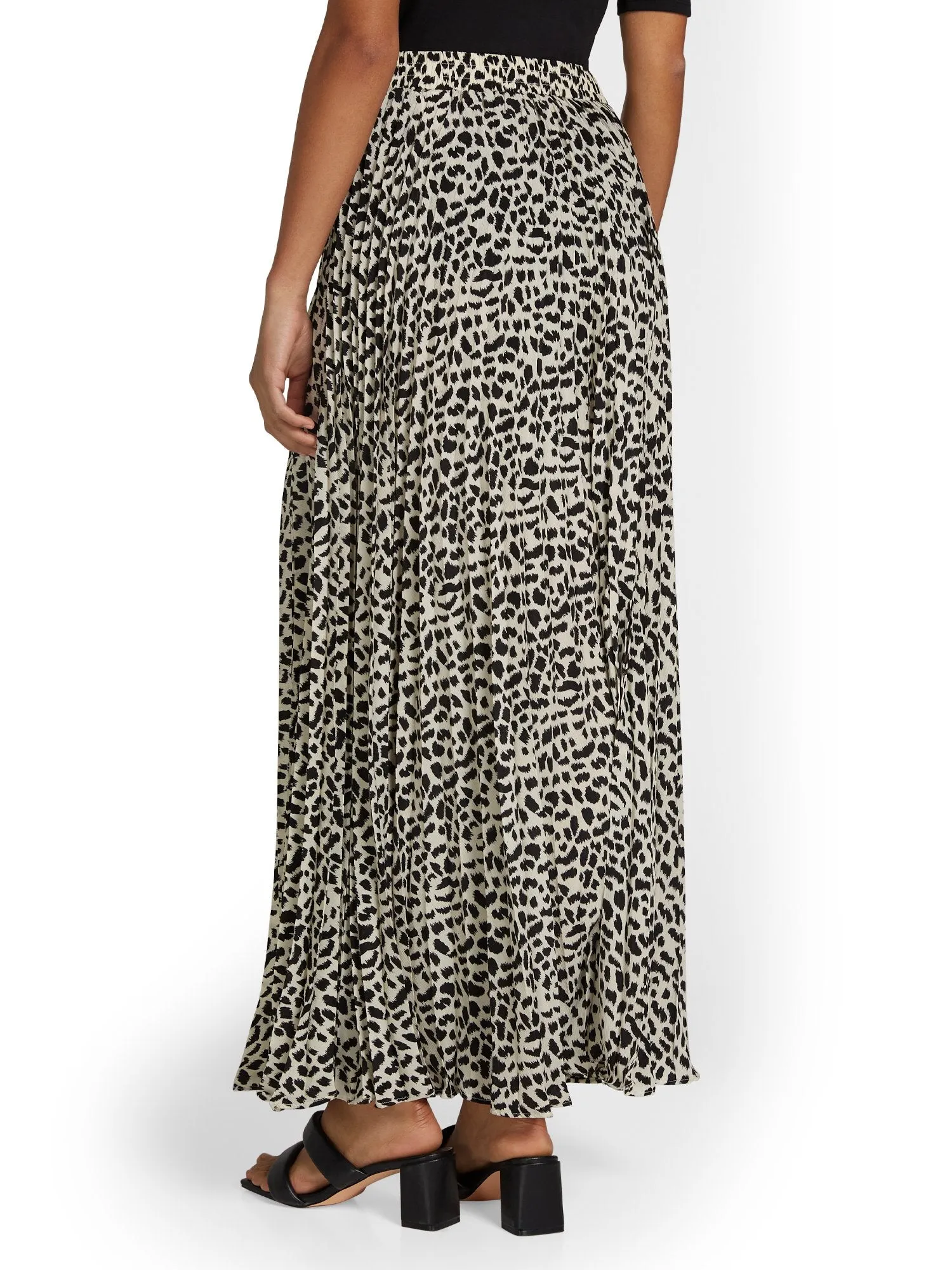 Luxy USA Cheetah-Print Pleated Maxi Skirt - Brands We Love