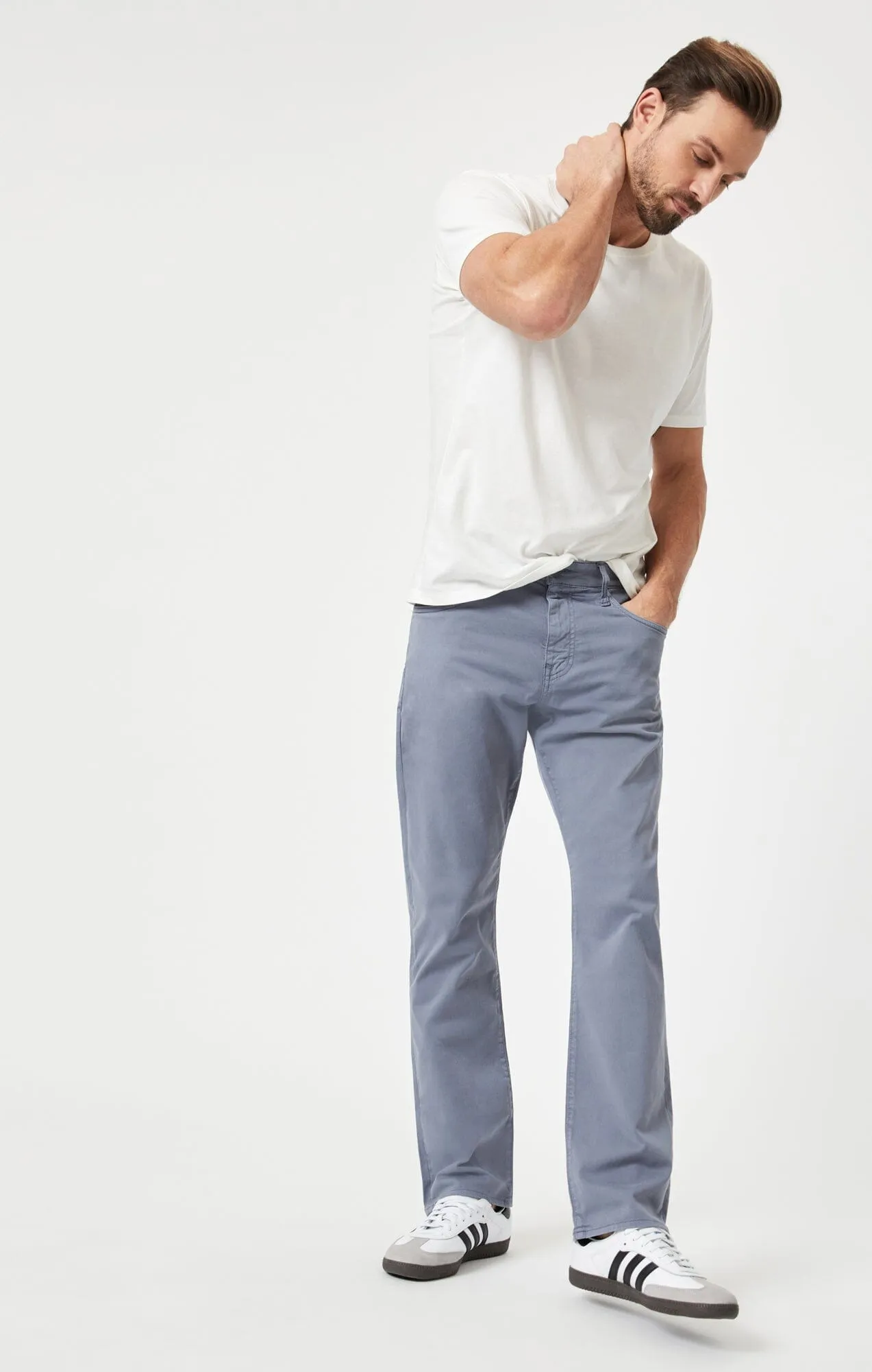 MATT RELAXED STRAIGHT LEG IN FLINT STONE TWILL