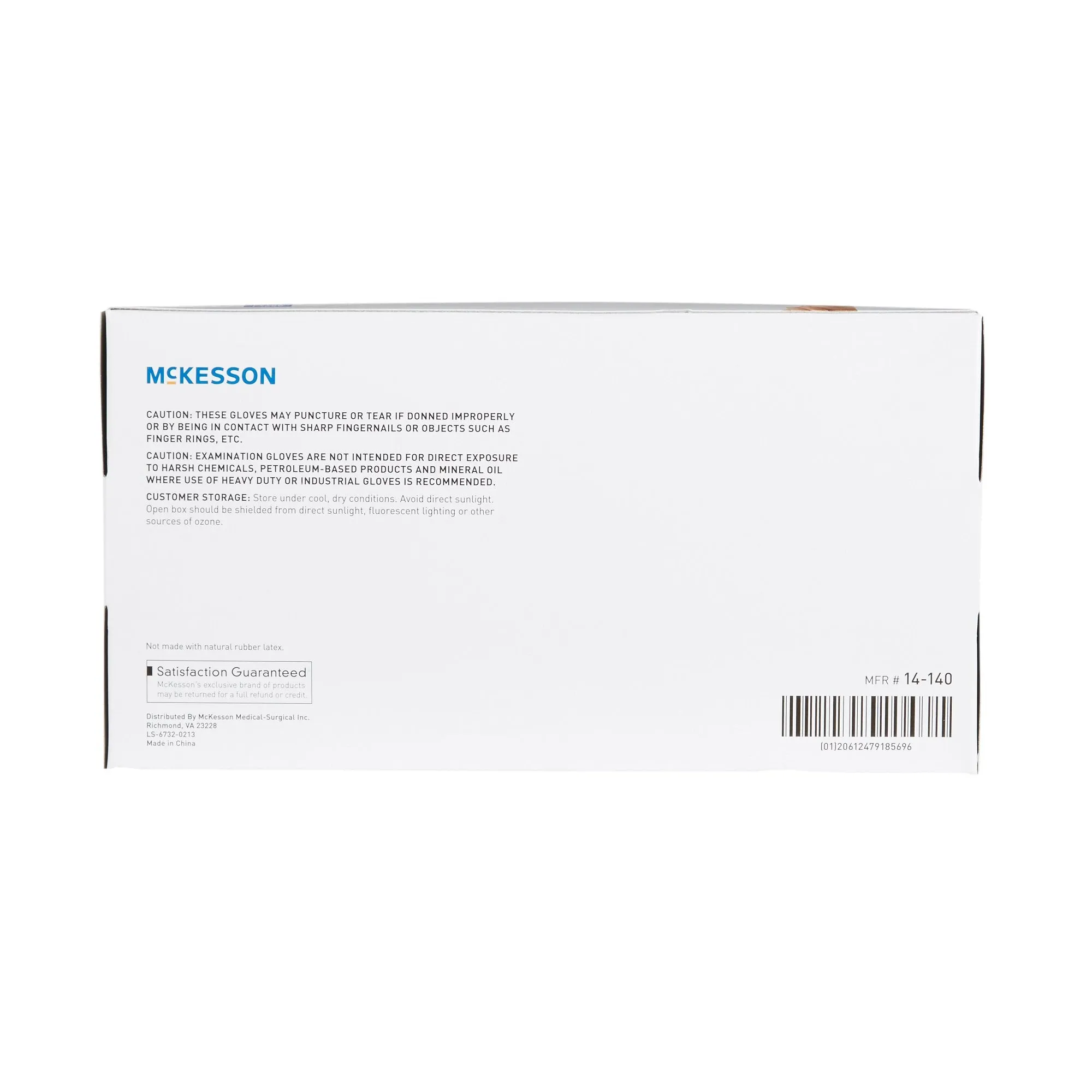 McKesson Vinyl Exam Glove, Extra Large, Clear