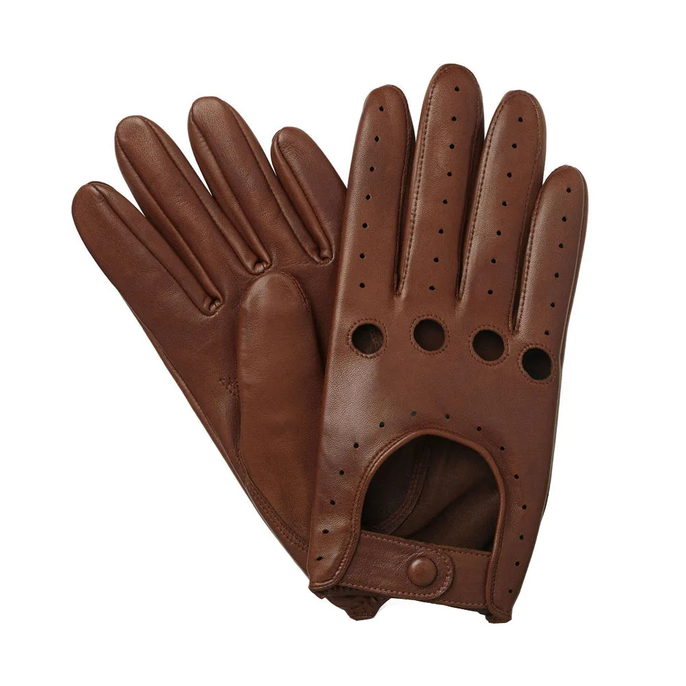 Men's Driving Leather Gloves 4 Hole