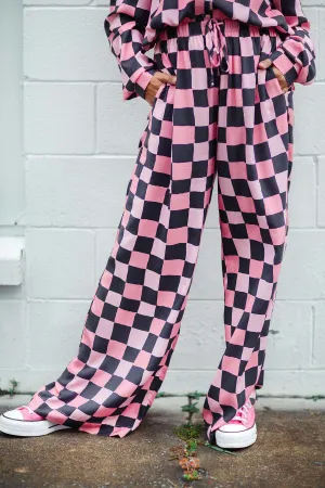 Miami Pants - Pink Check