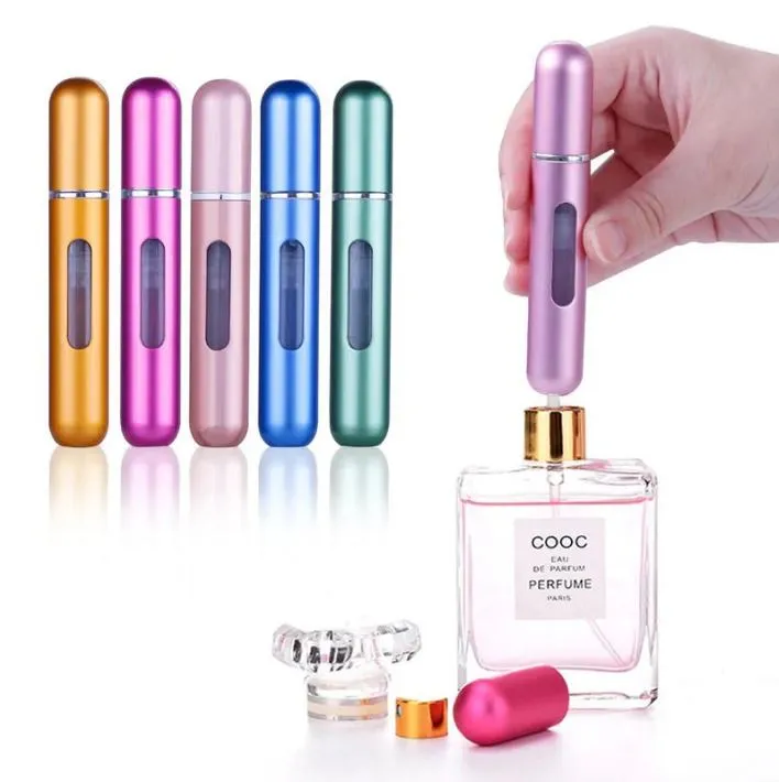 Mini Refillable Perfume Atomizer Bottle for Travel Spray Scent Pump Case 5ml