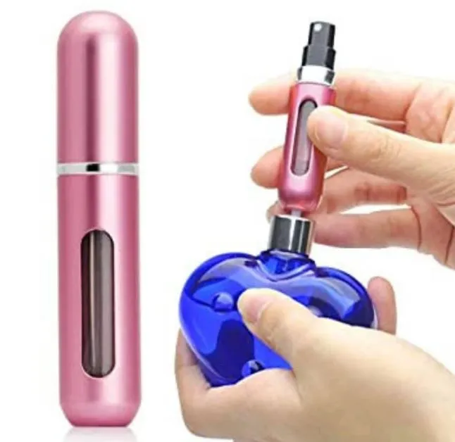 Mini Refillable Perfume Atomizer Bottle for Travel Spray Scent Pump Case 5ml