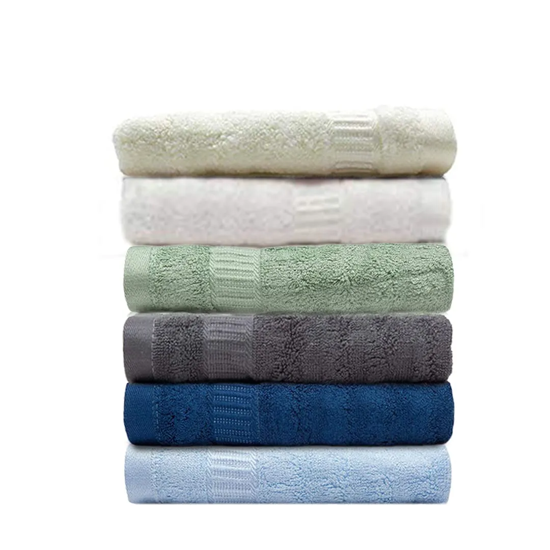 Mush 600 GSM Hand Towel Set of 6 | 100% Bamboo |Ultra Soft, Absorbent & Quick Dry Towel for Bath, Gym, Pool, Travel, Spa and Yoga | 29.5 x 14 Inches (6, Assorted)