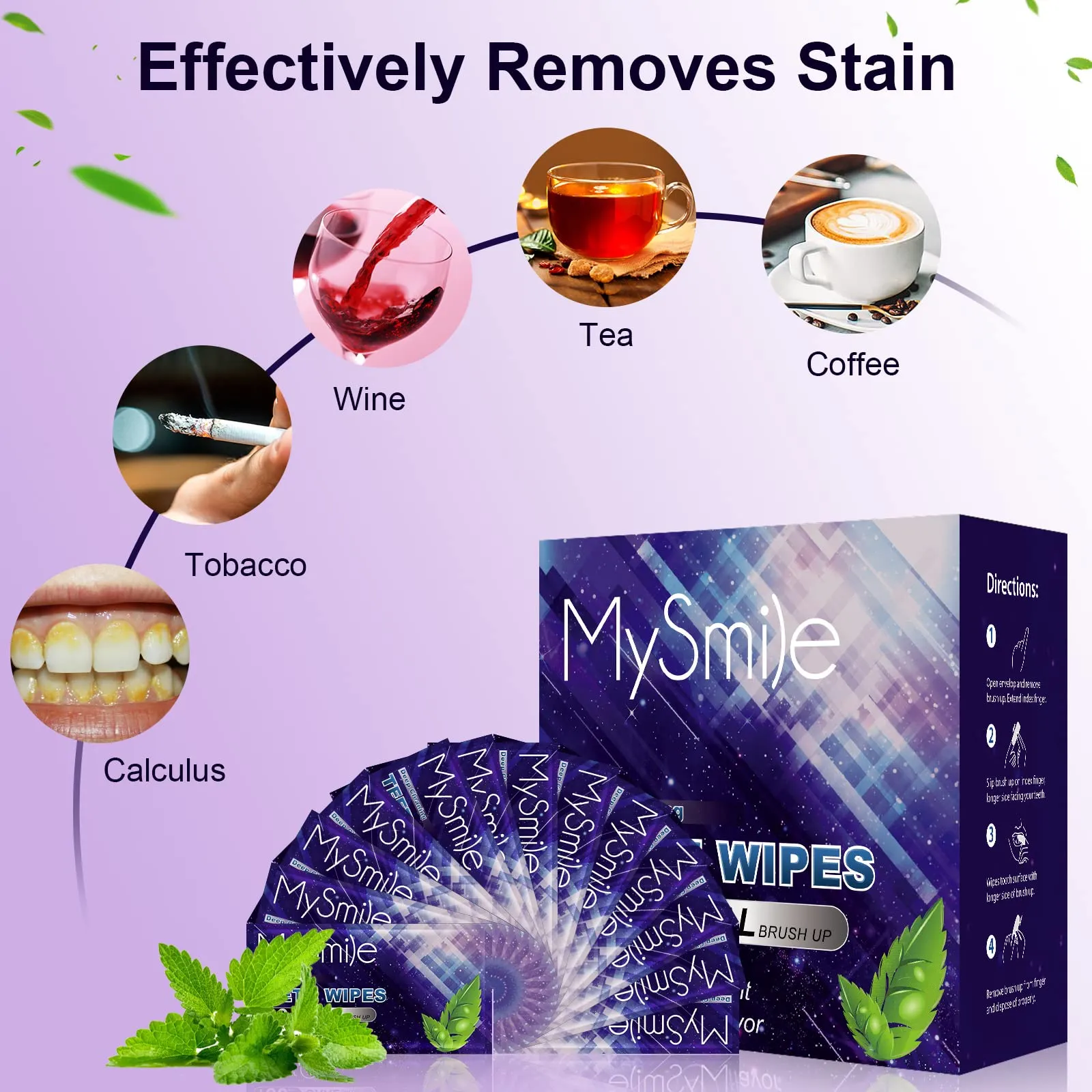 MySmile®  Deep Cleaning Teeth Wipes for Tooth Cleaner