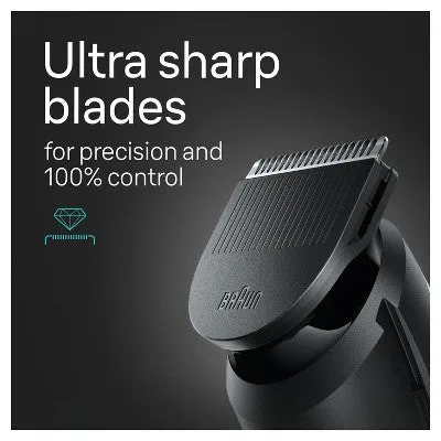 New - Braun Series 3 AiO3450 Rechargeable 5-in-1 Ear, Nose, Beard & Hair Trimmer