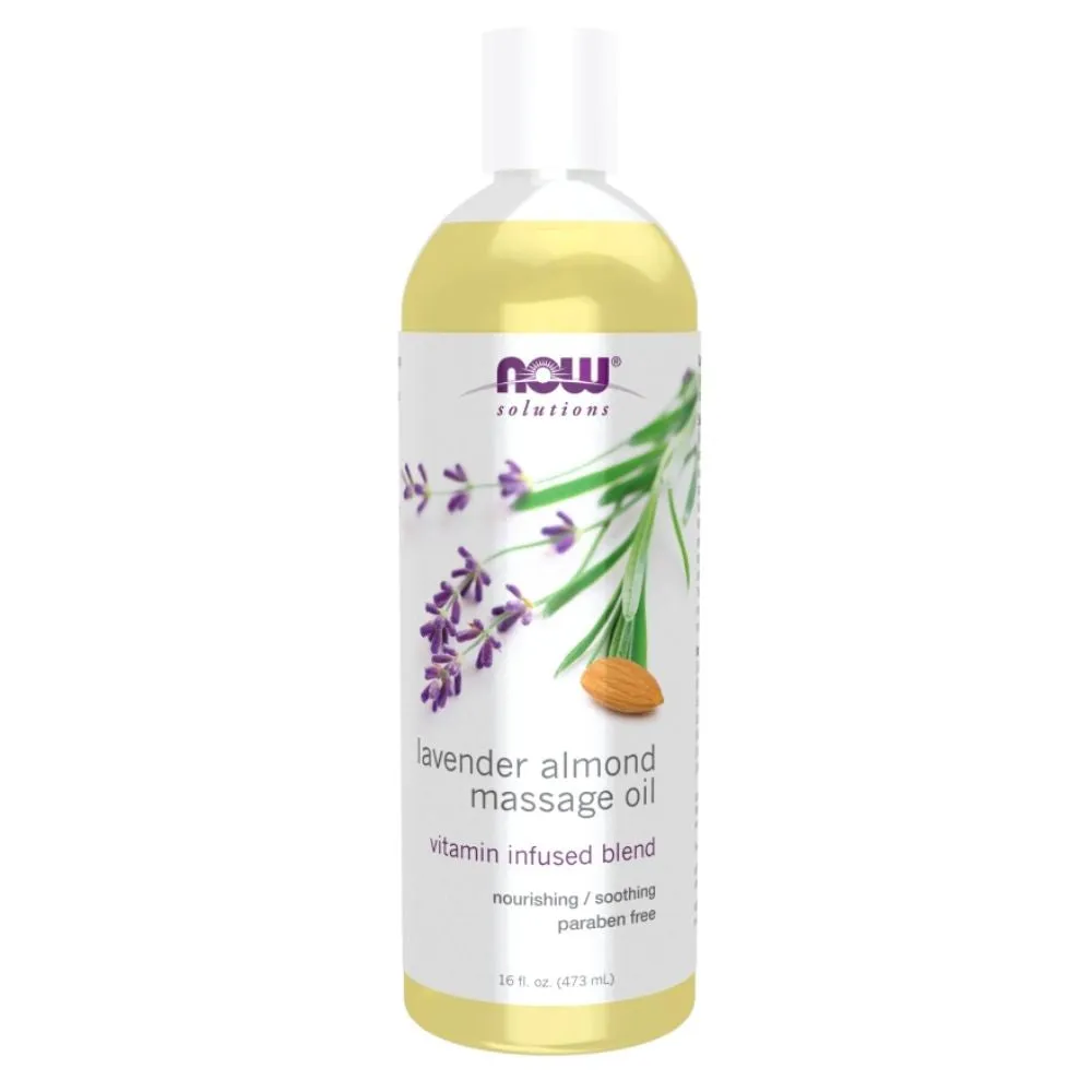 Now Foods Lavender Almond Massage Oil 16 fl. oz.