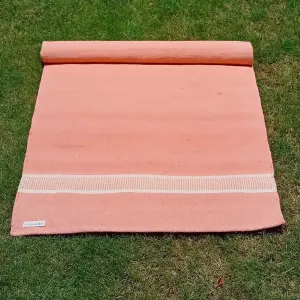 Om | Herbal Cotton dyed Yoga Mat | Rug - Anatoo Orange