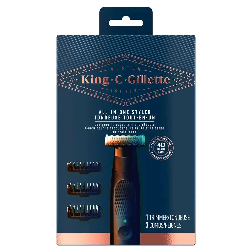 Open Box - King C. Gillette XT3000 Men's Style Master Cordless Stubble Trimmer   3