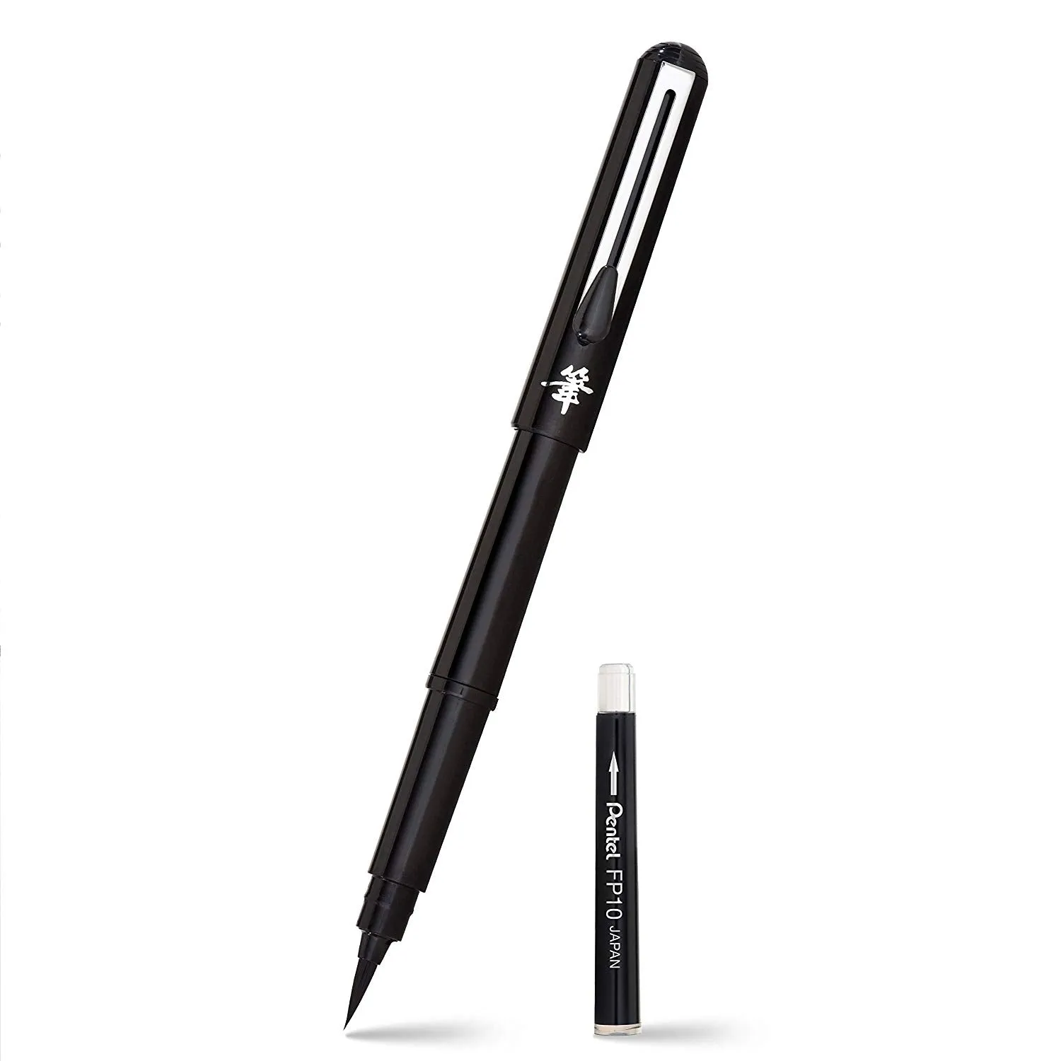 Pentel Arts Pocket Brush Pen, Includes 2 Black Ink Refills