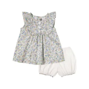 Petit Confection Rose Applique Tunic & Bloomer