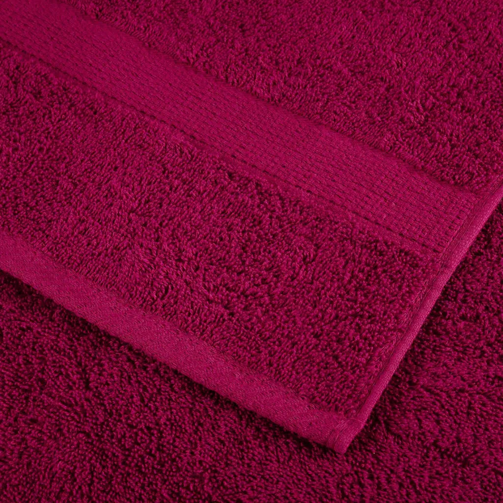 Premium Guest Towels 2pcs Bordeaux 30x50cm 600gsm 100% Cotton