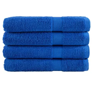 Premium Sauna Towels 4pcs Blue 80x200cm 600gsm 100% Cotton