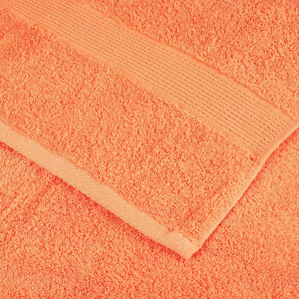 Premium Shower Towels 4 pcs Orange 70x140 cm 600 gsm 100% Cotton