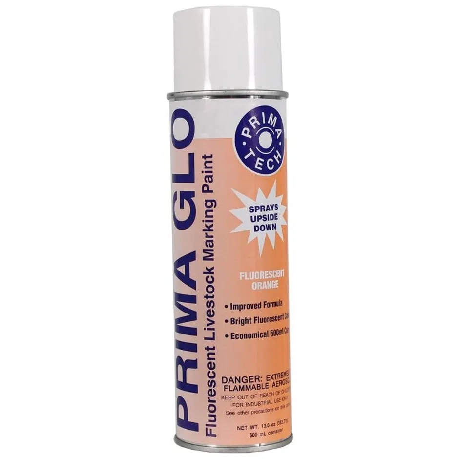 PRIMA GLO SPRAY FLUORESCENT LIVESTOCK MARK PAINT