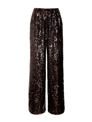 Sequin Relaxed Pleated Pant